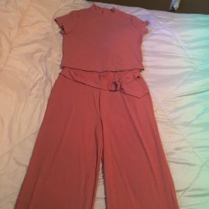 Mock Neck Two Piece Set